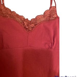 AEO Y2K MAUVE Lace VNeck Bra Perfect Fit Cami S ⭐️⭐️⭐️⭐️⭐️